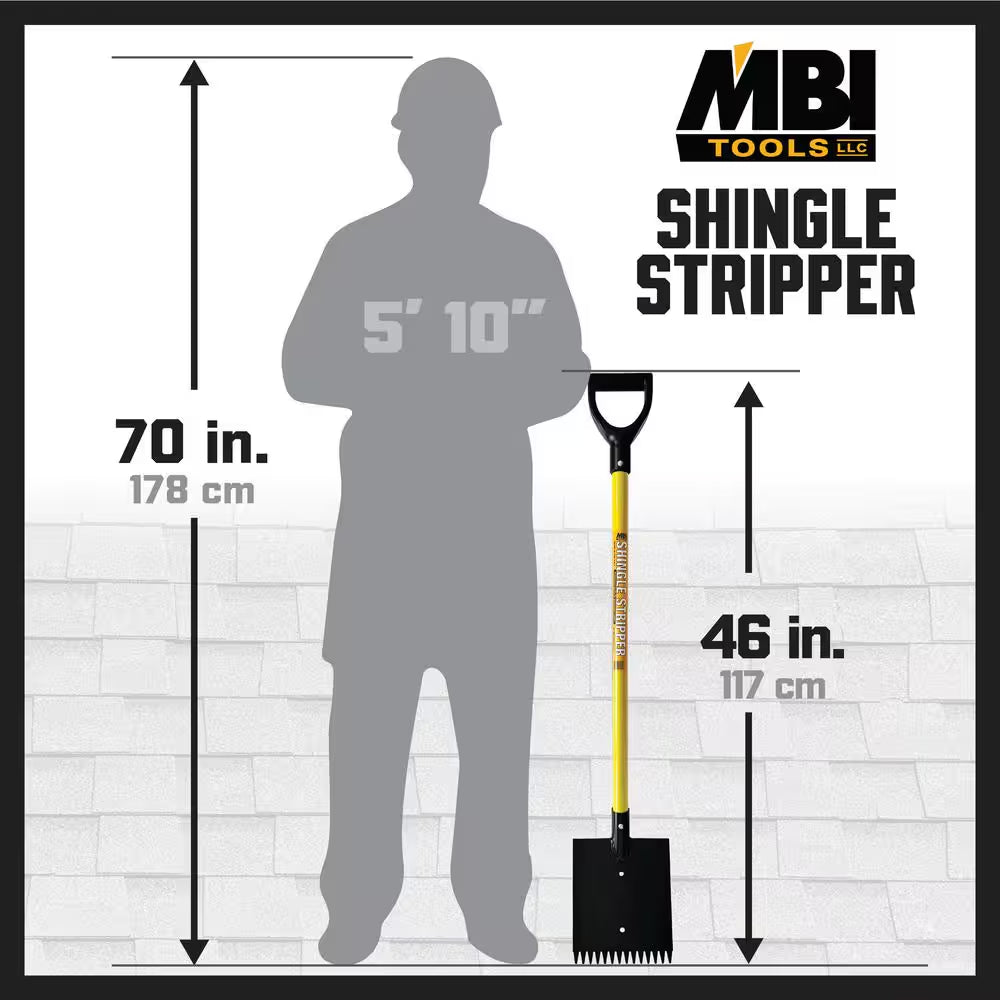 46 In. Fiberglass Shingle Stripper Roof Shovel (2-Pack)