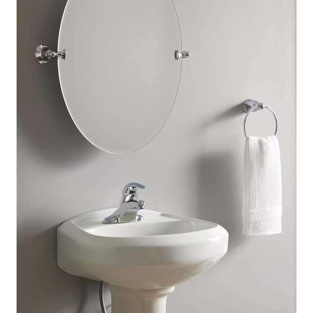 Adler 4 In. Centerset Single Handle Low-Arc Bathroom Faucet in Chrome