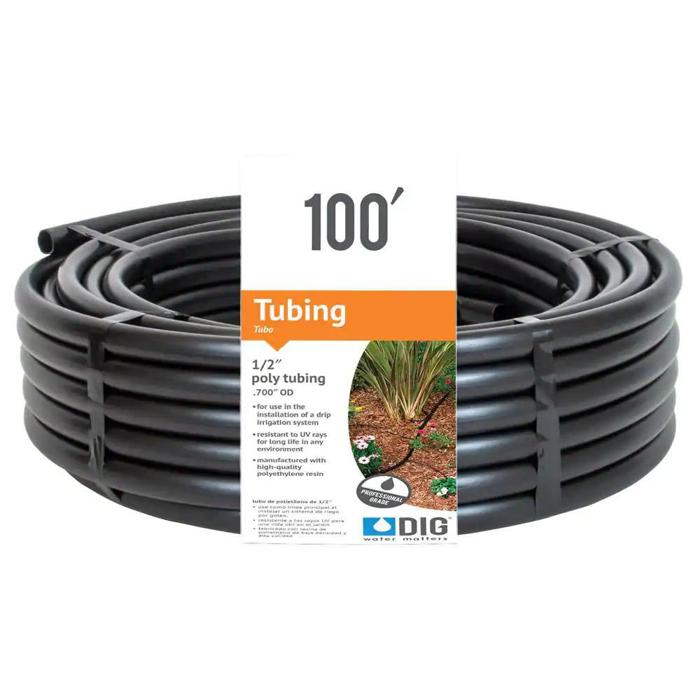 1/2 In. (0.700 O.D.) X 100 Ft. Poly Drip Tubing