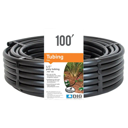 1/2 In. (0.700 O.D.) X 100 Ft. Poly Drip Tubing