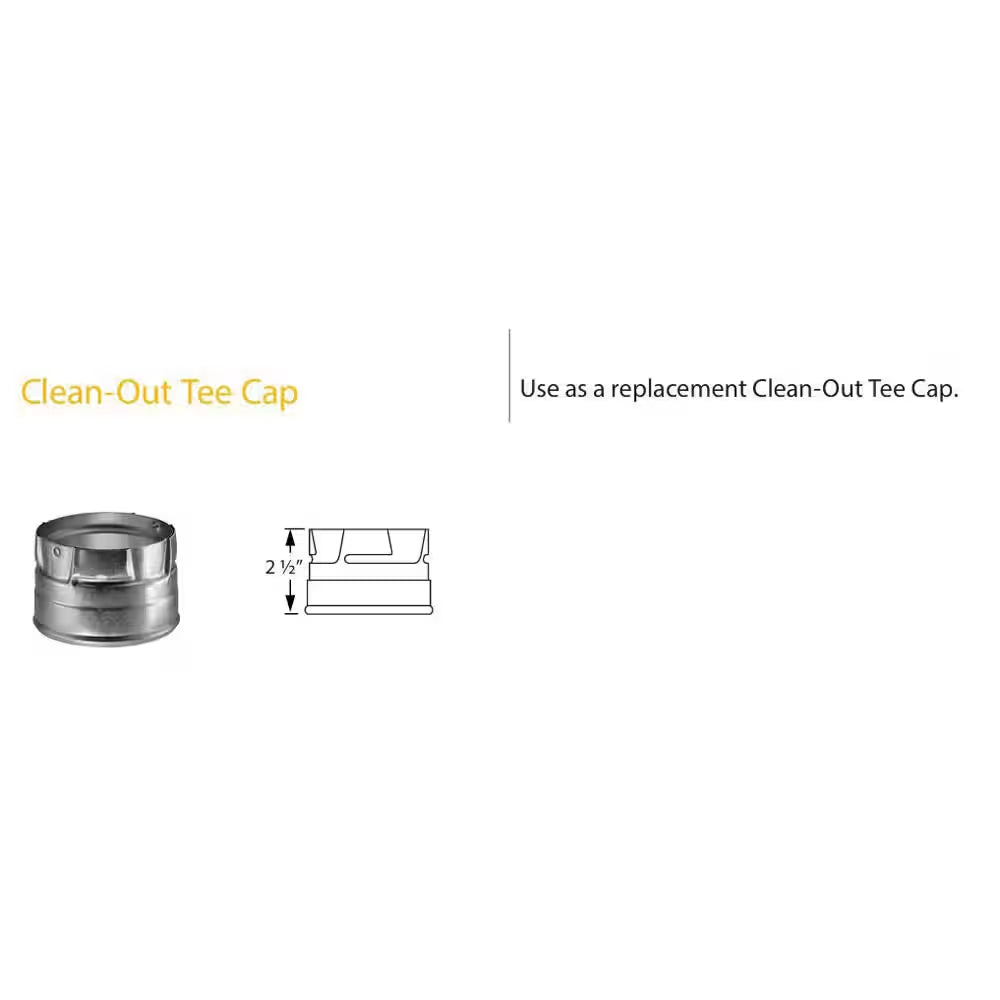 Pelletvent for Multi-Fuel 3In. Diameter Cleanout Adapter