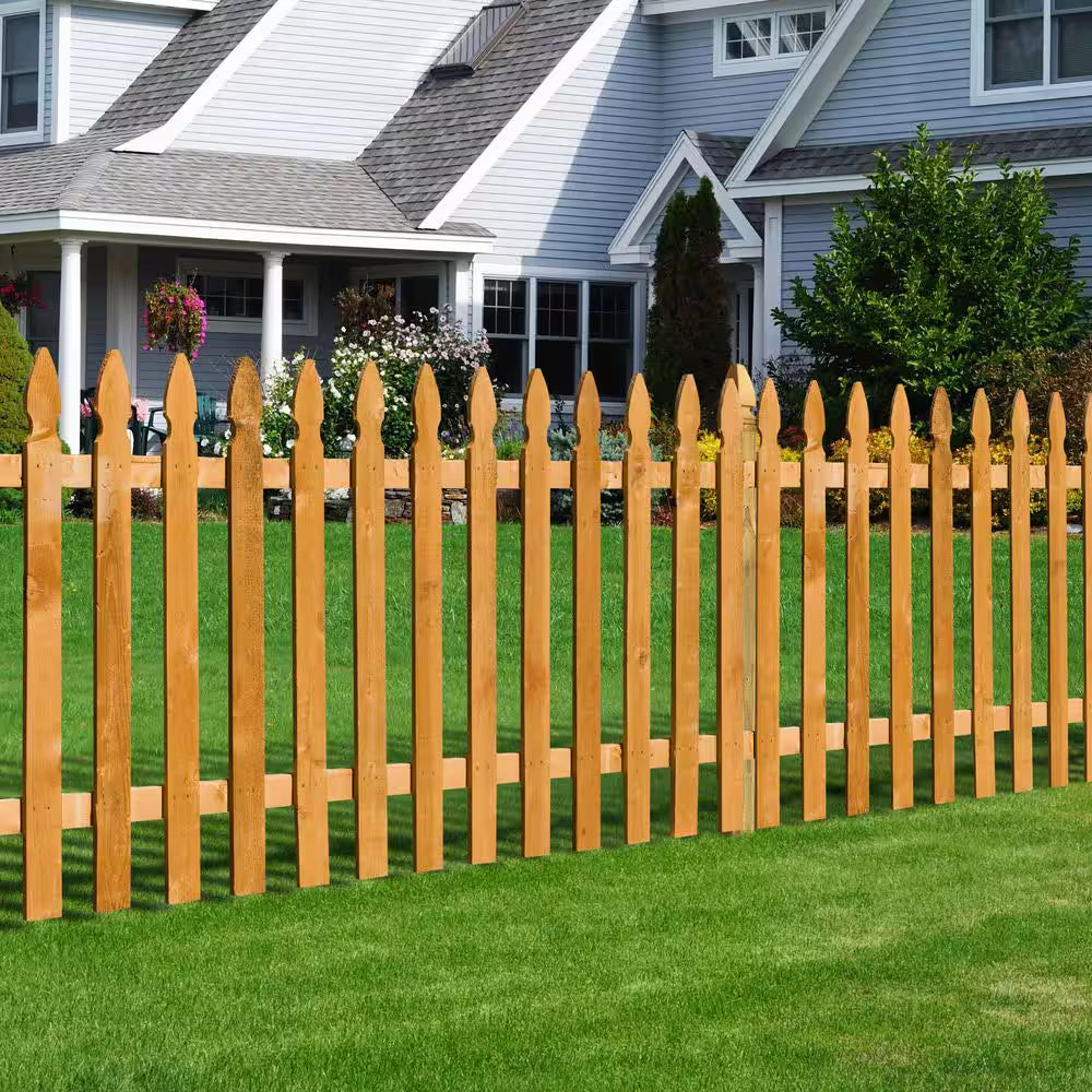 5/8 In. X 3-1/2 In. X 3-1/2 Ft. Western Red Cedar French Gothic Fence Picket (13-Pack)