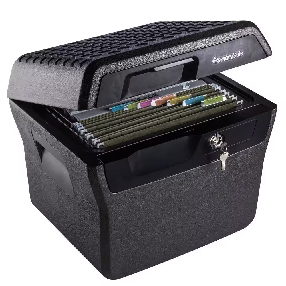 0.66 Cu. Ft. Fireproof & Waterproof Safe File Box
