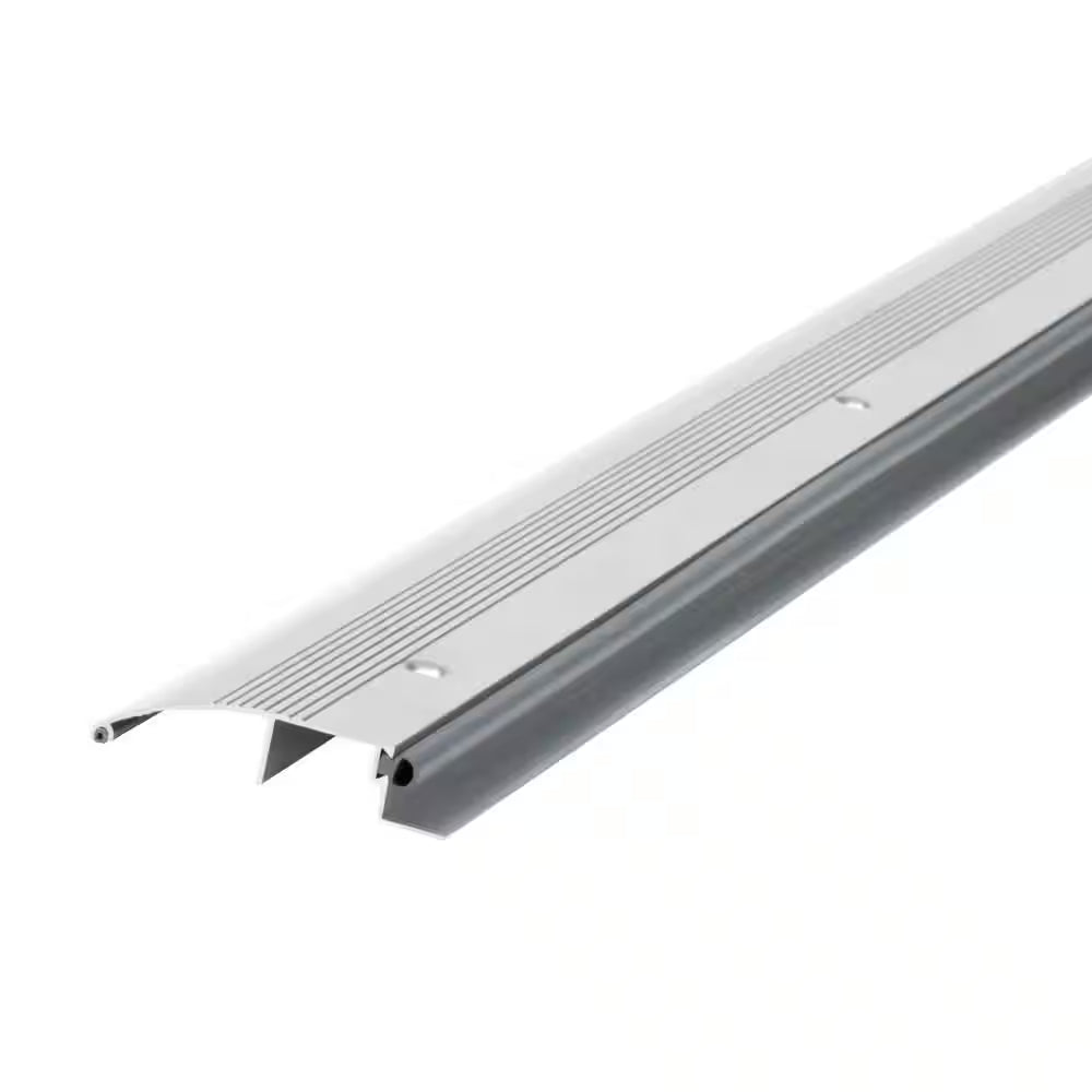 3-1/2 In. X 3/4 In. X 36 In. Silver Aluminum and Vinyl Low-Profile Outswing Door Threshold