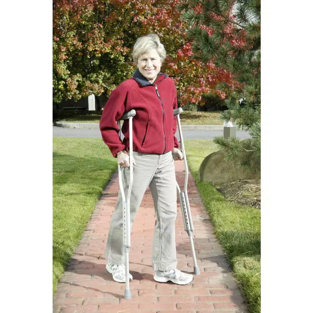 Walking Crutches with Underarm Pad and Handgrip for Adult