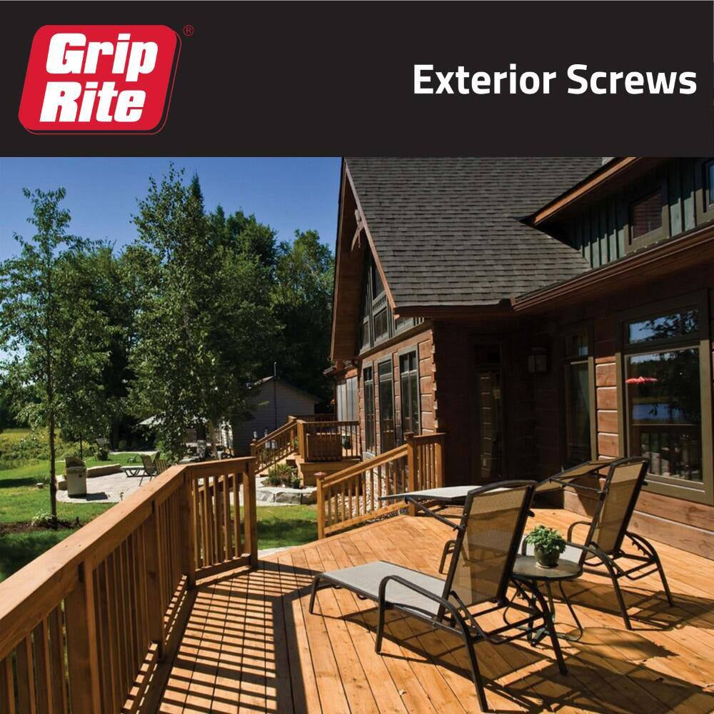 #8 X 1-5/8 In. #2 Phillips Bugle Head Coarse Thread Coated Exterior Wood Deck Screws 1 Lb. Box