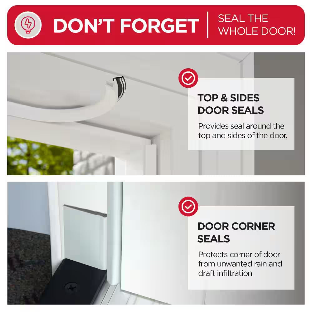 36 In. Brown Vinyl Concealed Kerf/Channel Fit under Door Seal