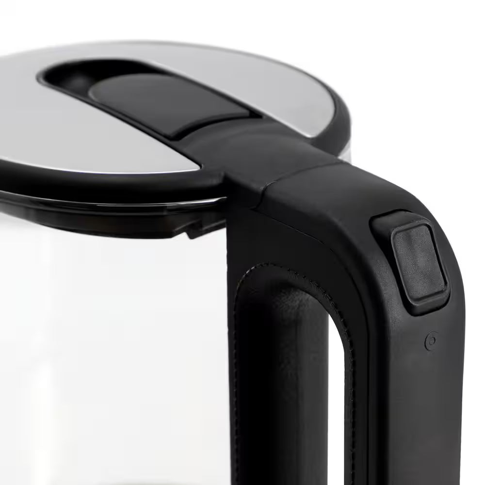 7 Cups Glass Electric Tea Kettle Silver