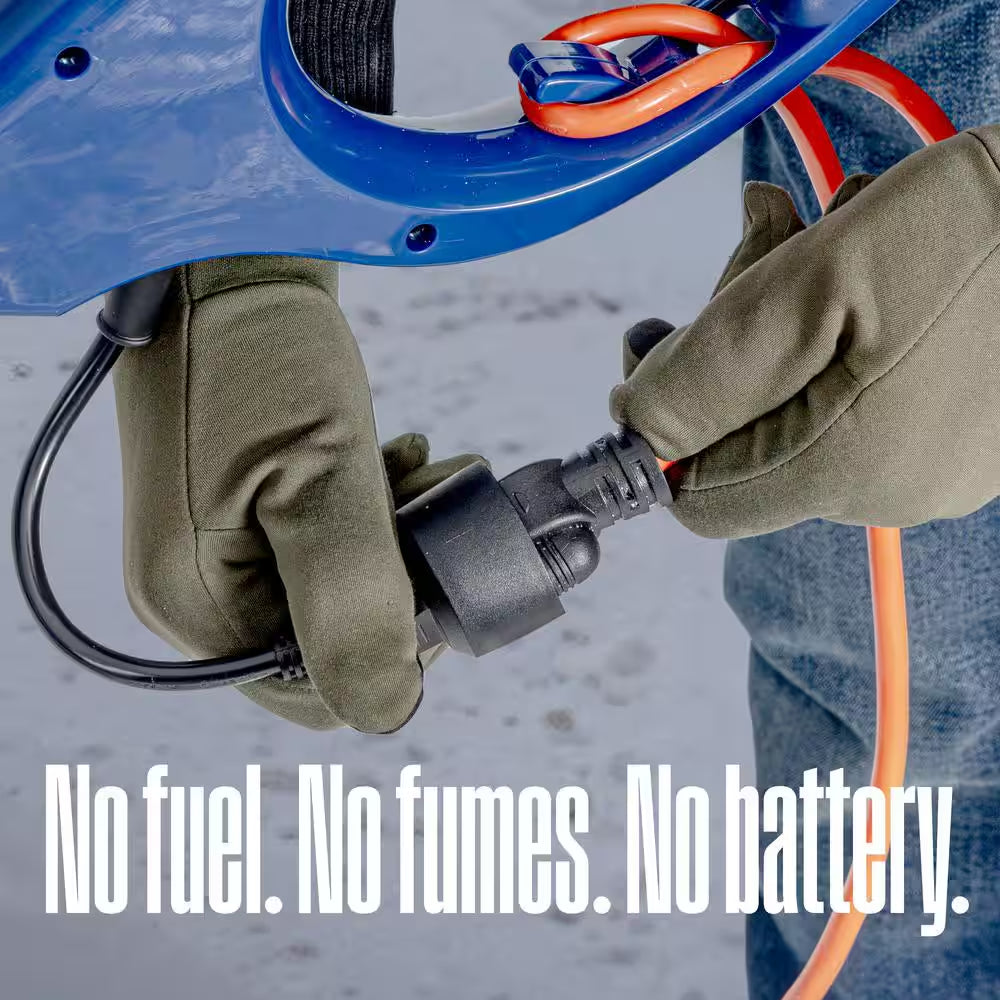 11-In. 120-Volt Electric Corded Snow Shovel with LED Light