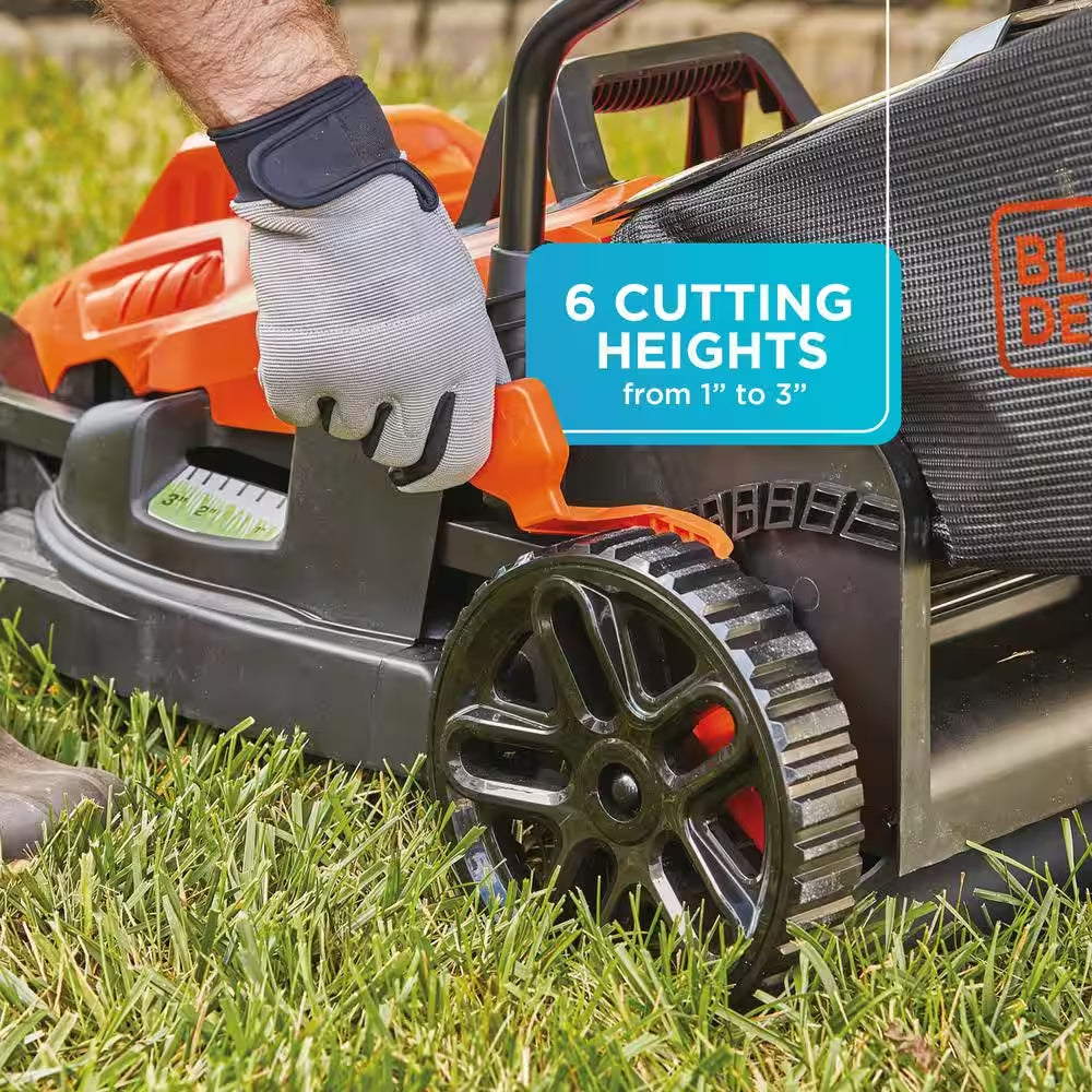 15 In. 10 AMP Corded Electric Walk behind Push Lawn Mower