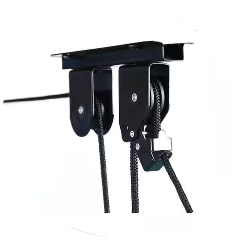 Black 1-Bike Heavy Duty Hoist Garage Bike Rack