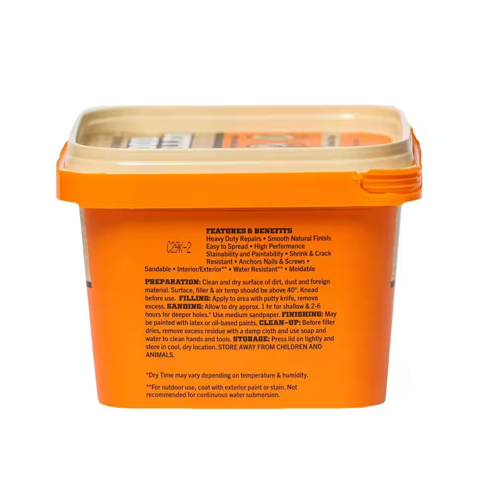 16 Oz. Natural Wood Filler Tub