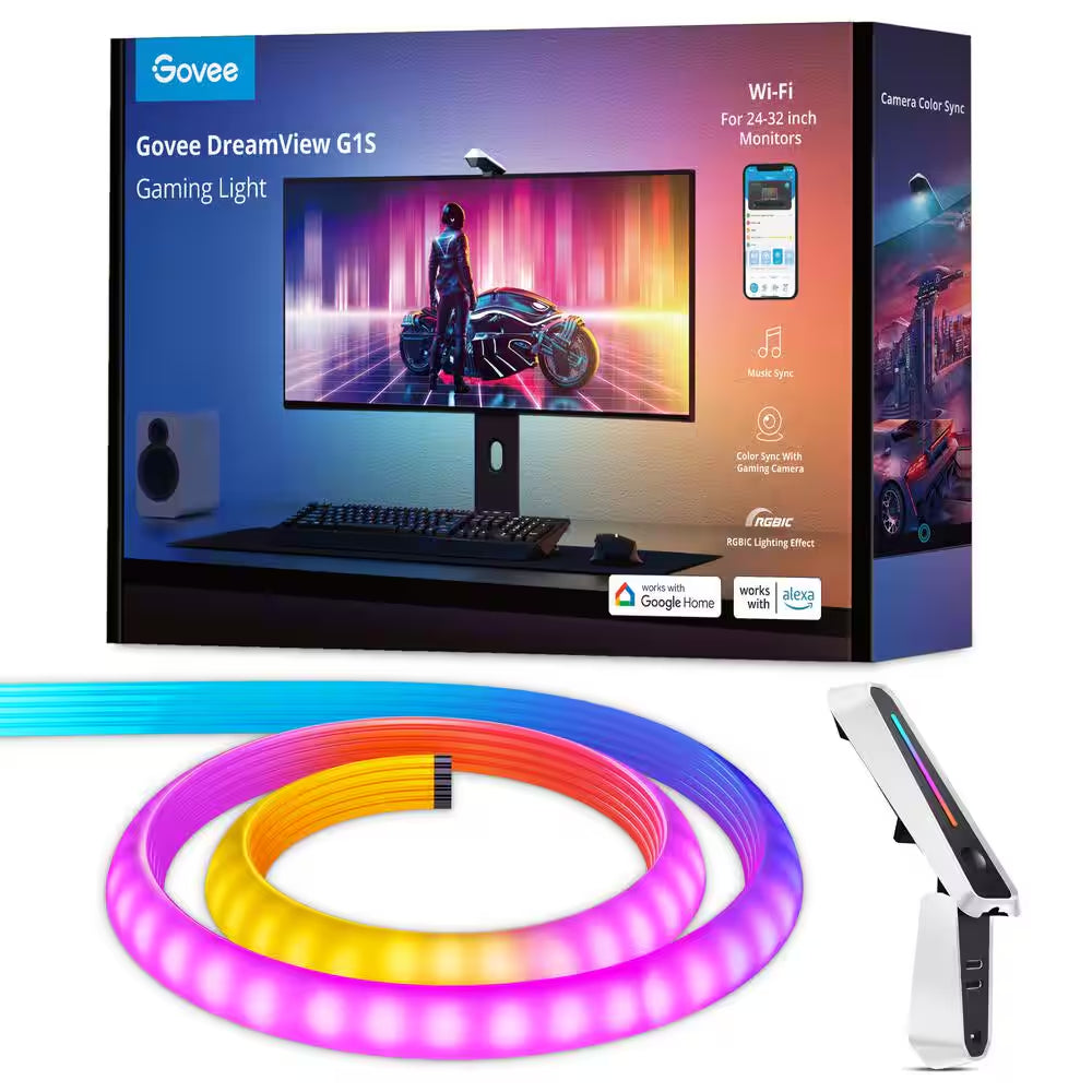 Dreamview G1S RGBIC Smart Gaming Kit Integrated LED Strip Light with Camera