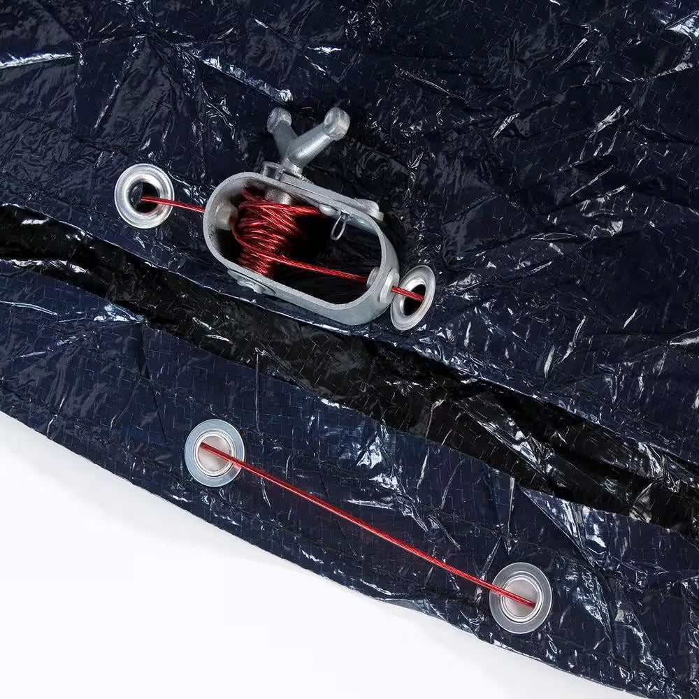 24 Ft. round Blue above Ground Swimming Pool Winter Cover