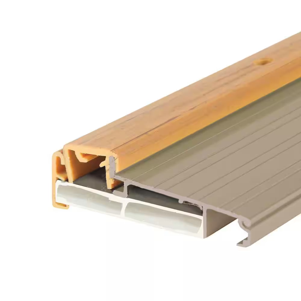 4-9/16 In. X 1-3/8 In. X 36 In. Satin Nickel Adjustable Aluminum Thermal Break Threshold