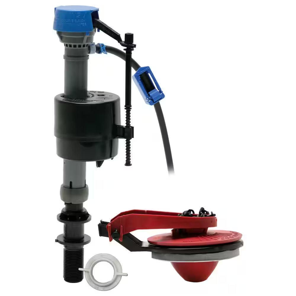 No Tank Removal Performax Universal High Performance Toilet Fill Valve and 2 In. Flapper Repair Kit