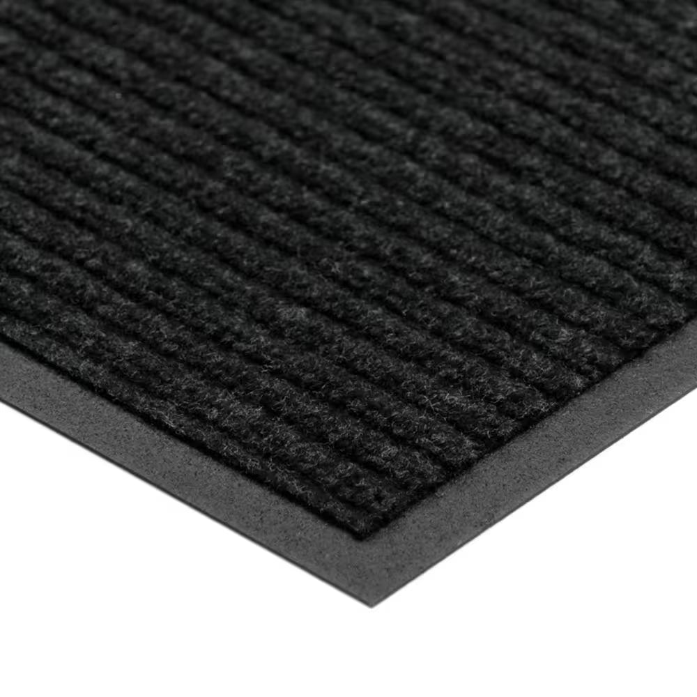 Enviroback Charcoal 60 In. X 36 In. Recycled Rubber/Thermoplastic Rib Door Mat