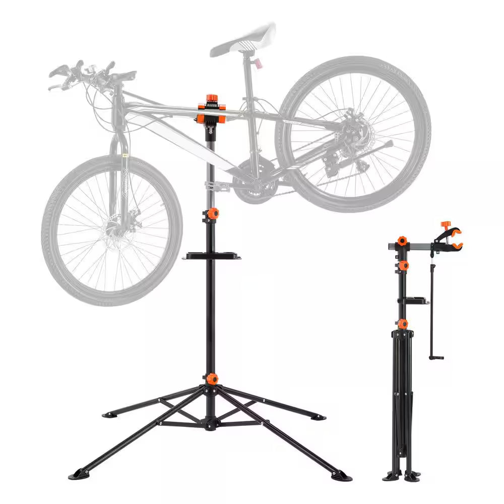 Bike Repair Stand, 80 Lbs. Heavy-Duty Steel Bicycle Repair Stand, Adjustable Height Bike Maintenance Workstand