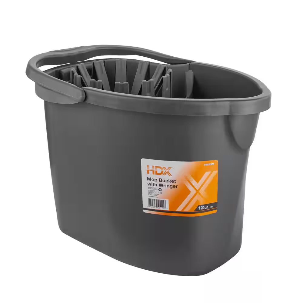 12 Qt. Oval Plastic Bucket with Wringer