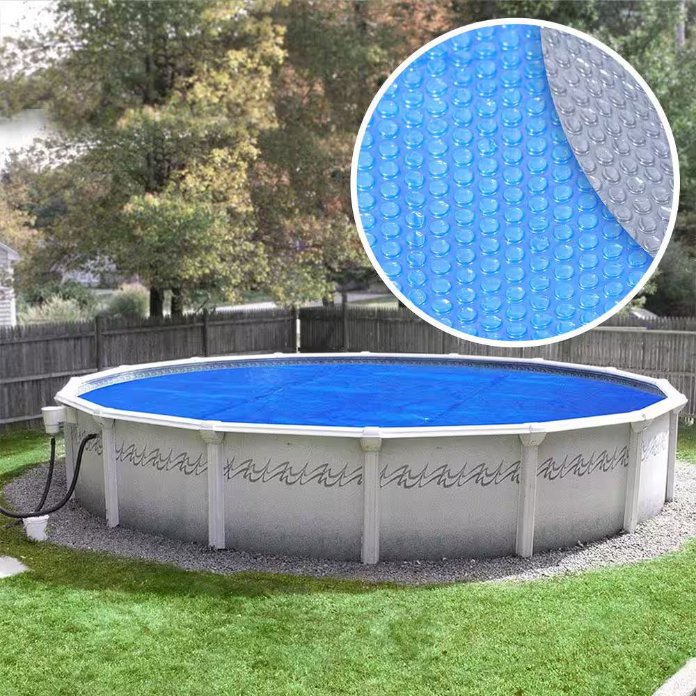 5-Year 24 Ft. round Blue/Silver above Ground Pool Solar Cover