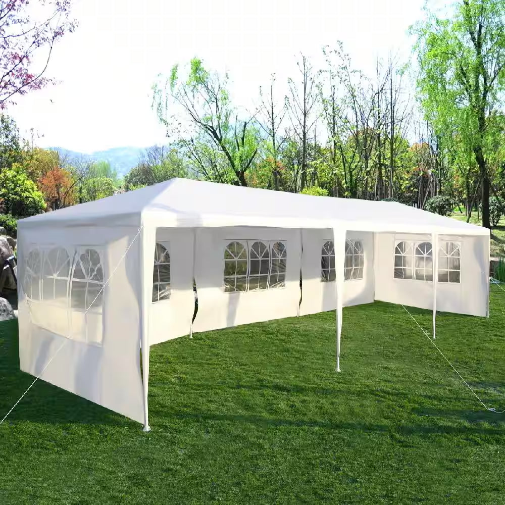 10 Ft. X 30 Ft. White Canopy Heavy-Duty Gazebo Pavilion Event Party Wedding Outdoor Patio Tent 5 Sidewall