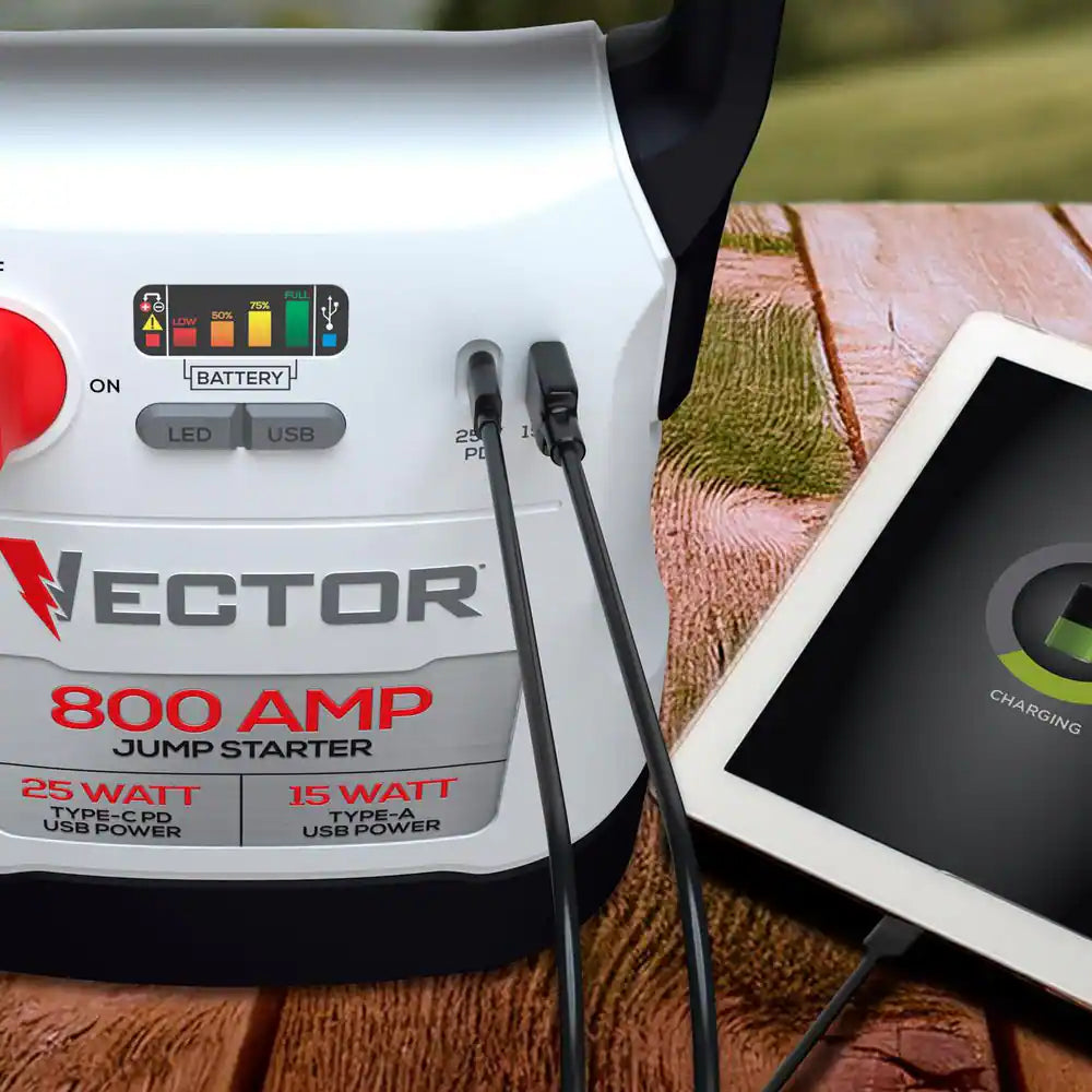 800 Amp Jump Starter with USB Power