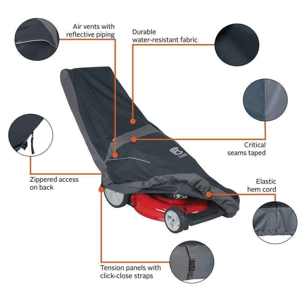 Stormpro Rainproof 75 In. L X 27 In. W X 23 In. H Heavy-Duty Lawn Mower Cover