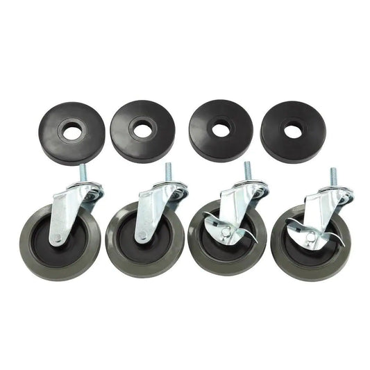 4 In. Industrial Casters with Bumper (4-Pack)