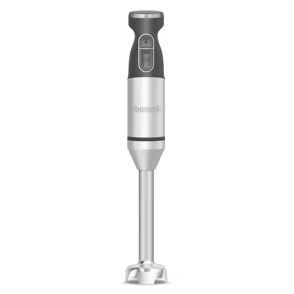 Smart Stick 5-Speed Stainless Steel Immersion Blender with 3-Cup Chopper and Grinder Attachment