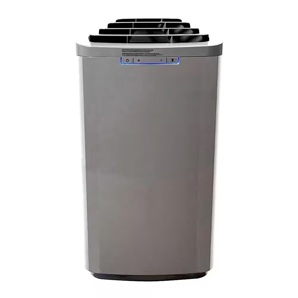 6,400 (DOE) BTU Portable Air Conditioner Cools 420 Sq. Ft., Dehumidifier, Remote and Carbon Filter in Gray