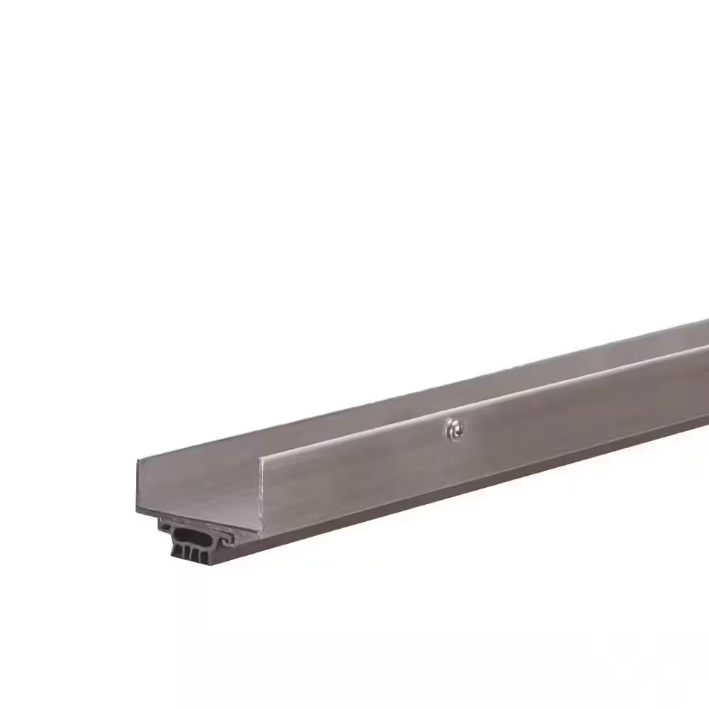 36 In. Silver Aluminum U-Shape Screw-On under Door Seal