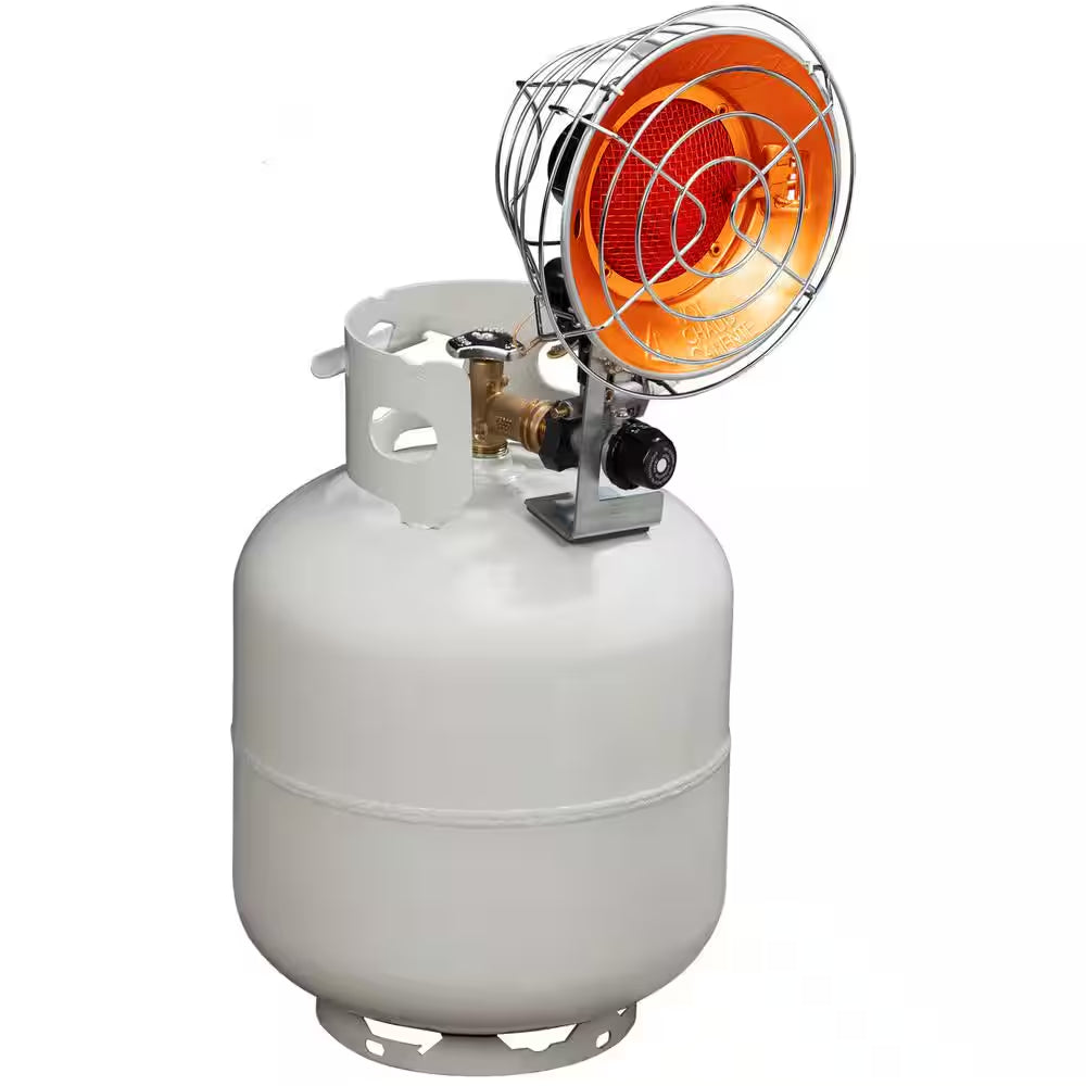Infra-Red Tank Top Propane Heater - Single Burner, 15,000 BTU, Model# FBDTP15
