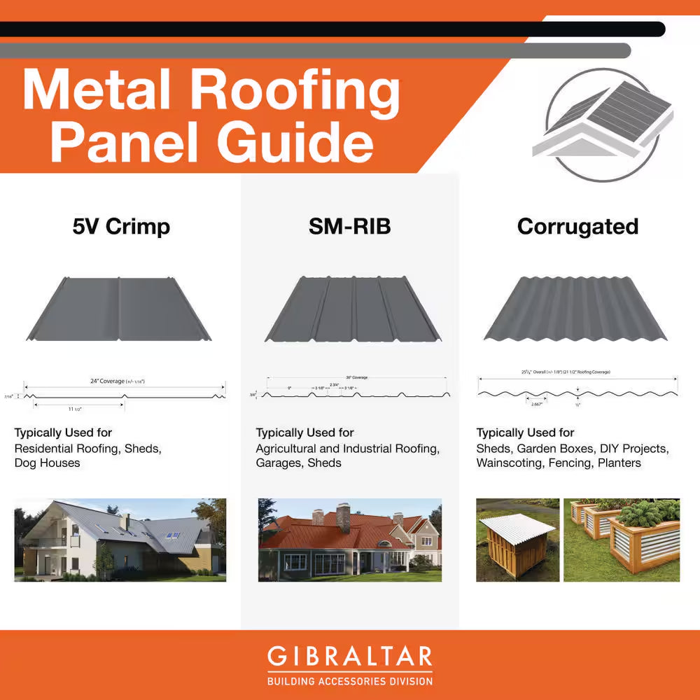 12 Ft. Sm-Rib Galvalume Steel 29-Gauge Roof/Siding Panel in Slate