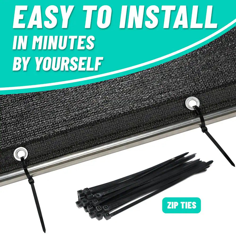8 Ft. X 12 Ft. 70% Black Shade Cloth
