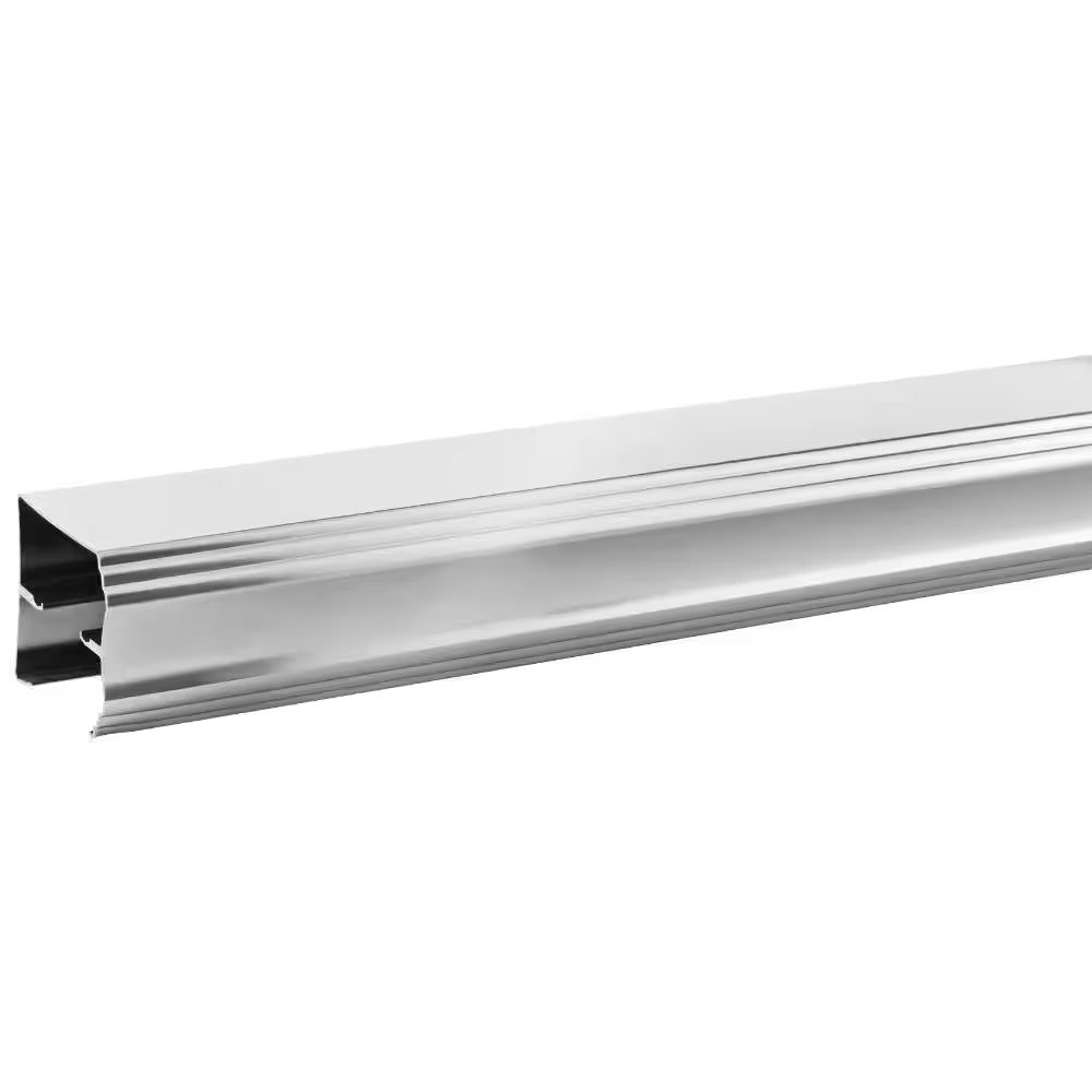 48-60 In. W Traditional Semi-Frameless Sliding Shower Door Track Assembly Kit in Chrome (For 1/4 In. (6 Mm) Glass)