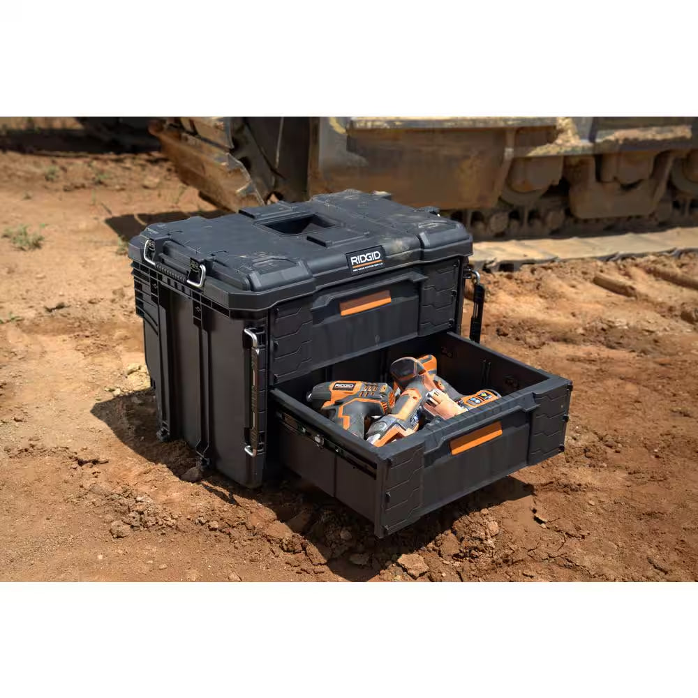 2.0 Pro Gear System 22 In. XL 2 Drawers Modular Tool Box Storage