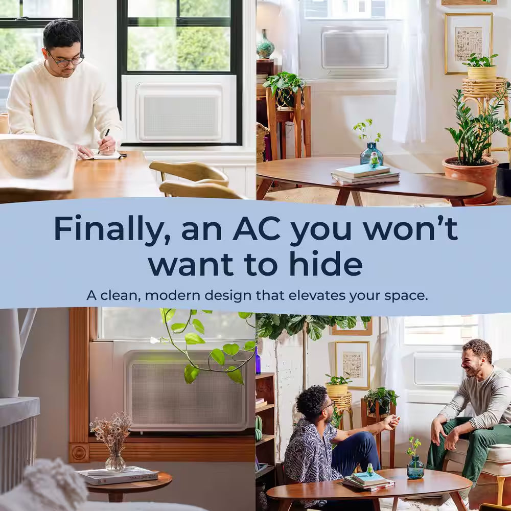 6,000 BTU 115-Volts Quiet Smart Window Air Conditioner, Wi-Fi/Remote, #1 Easiest-To-Install, up to 250 Sq Ft.