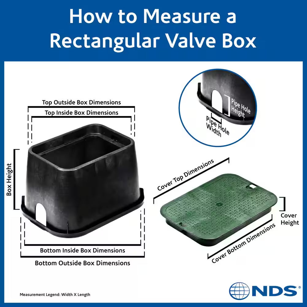 14 In. X 19 In. Rectangular Standard Series Valve Box Extension & Cover, 6-3/4 In. Height, Sand Box, Sand ICV Cover