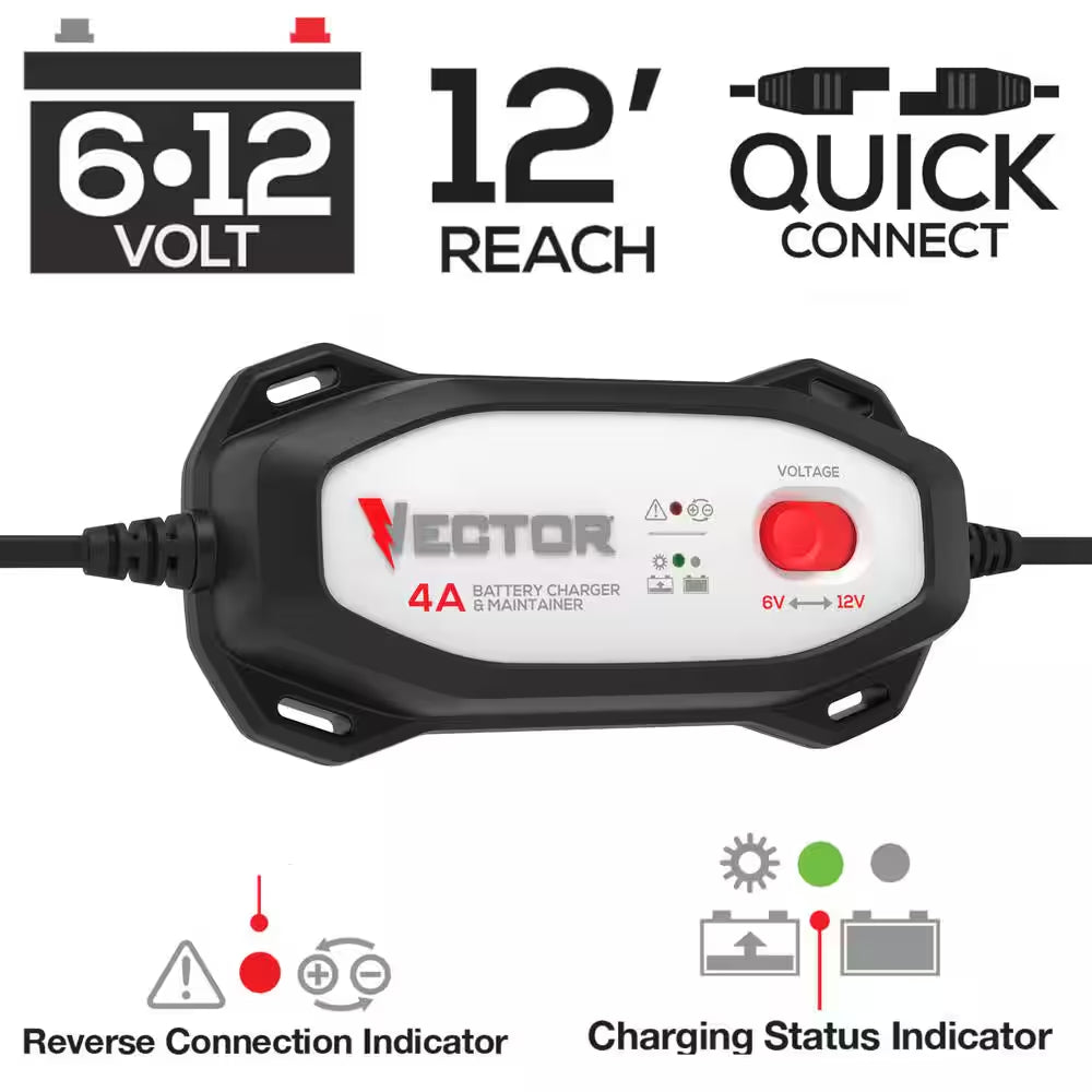4 Amp Battery Charger/Maintainer