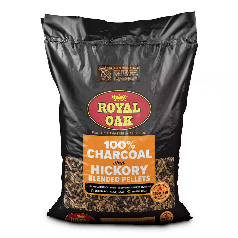 20 Lb. 100% Charcoal and Hickory Blended Pellets