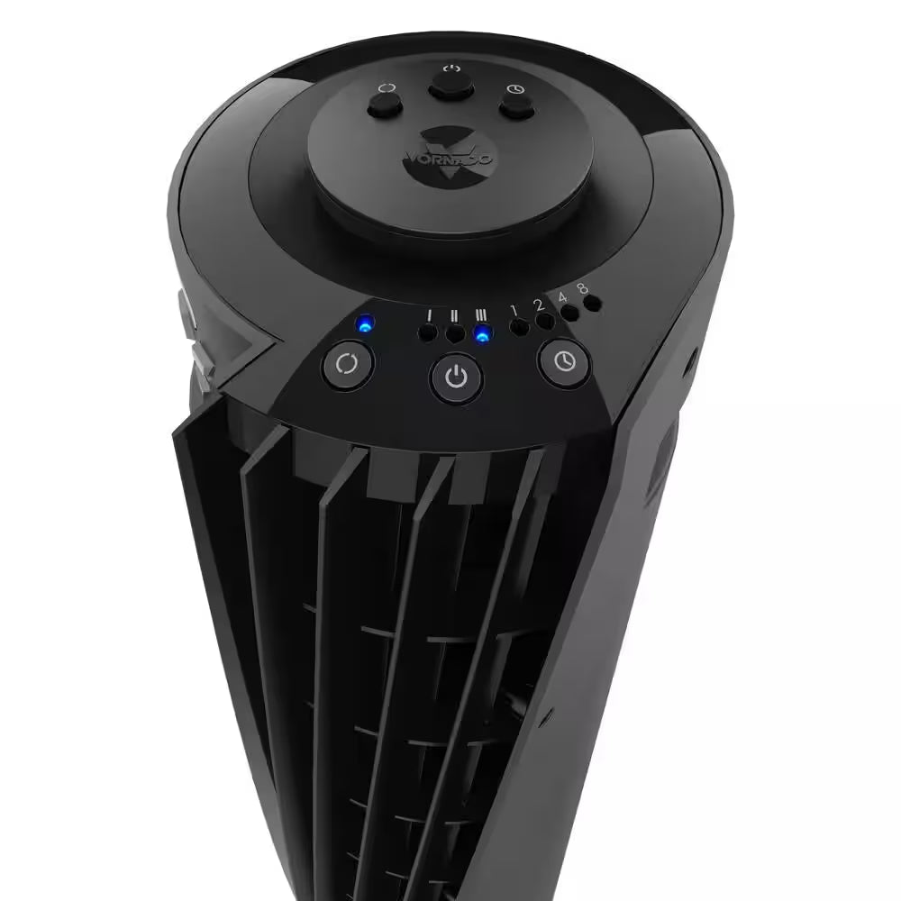 OSC73 37 In. 3 Fan Speeds Tower Fan 37 In. in Black with Remote Control, Oscillation, and Timer