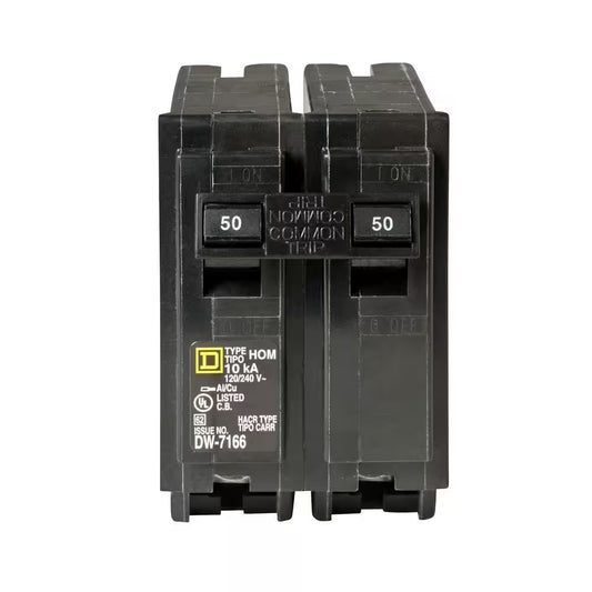 Homeline 50 Amp 2-Pole Circuit Breaker(Hom250Cp)