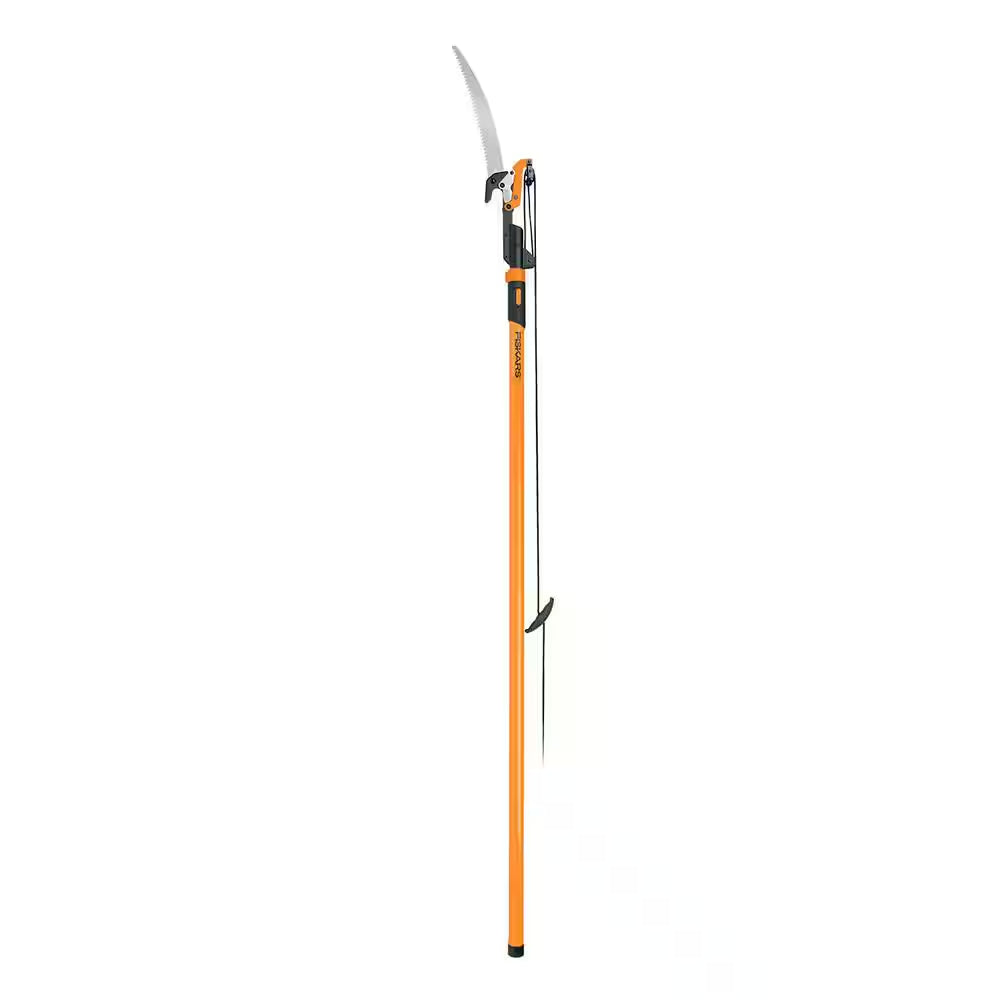 Powerlever 1-1/8 In. Cut Capacity Steel Saw Blade 15 In. Fiberglass Pole 14 Ft. Tree Pruner