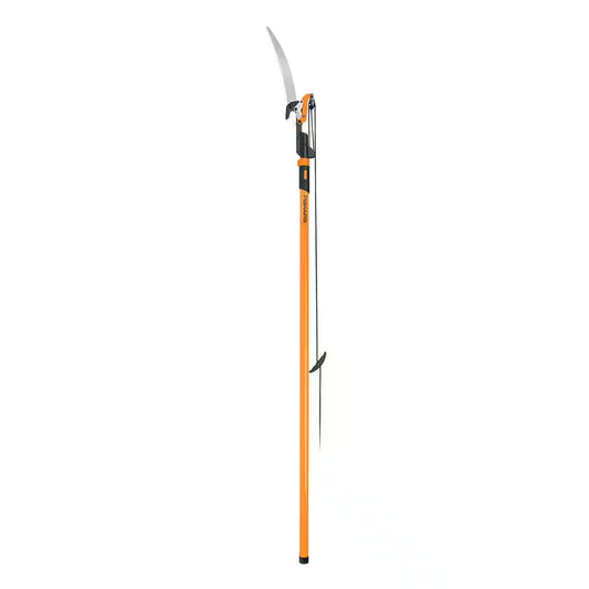 Powerlever 1-1/8 In. Cut Capacity Steel Saw Blade 15 In. Fiberglass Pole 14 Ft. Tree Pruner