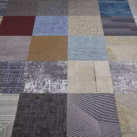Versatile - Assorted - Multi-Colored Commercial/Residential 20 X 20 In. Peel and Stick Carpet Tile Square (33.3 Sq. Ft.)
