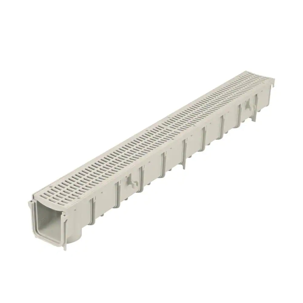 Pro Series 3 In. X 40 In. Plastic Channel Drain Kit with Grate