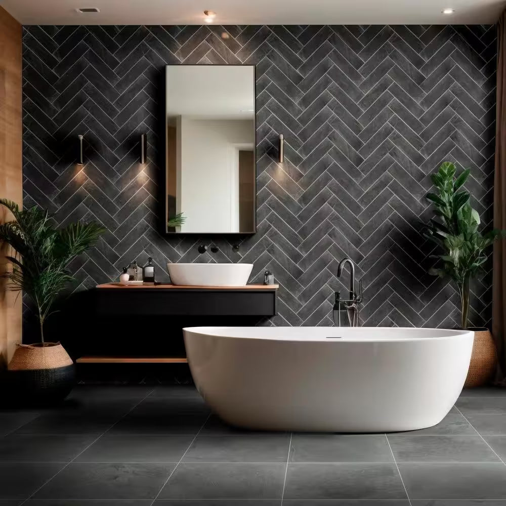 Montauk Blue 24 In. X 24 In. Gauged Slate Floor and Wall Tile (20 Cases/80 Sq. Ft./Pallet)