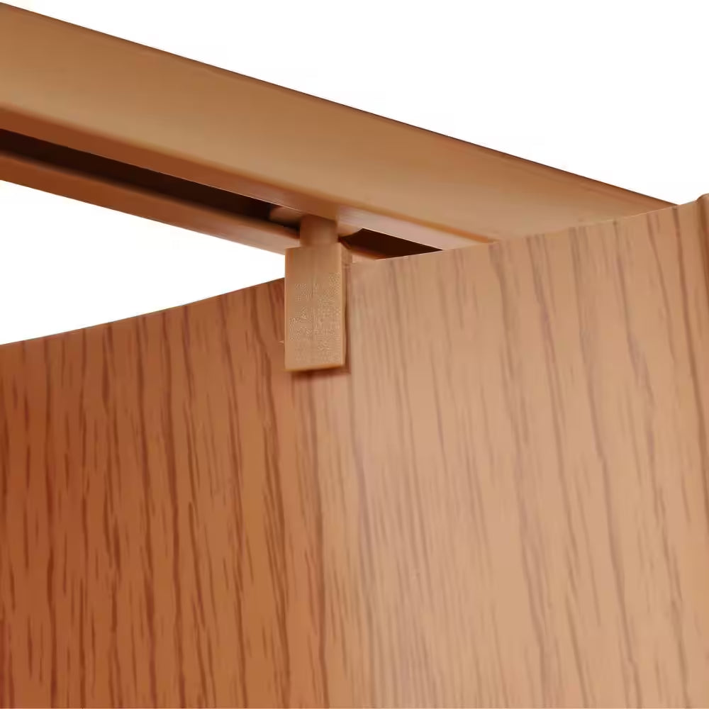 Via 36 In. X 80 In. Oak Vinyl Accordion Door with Hardware