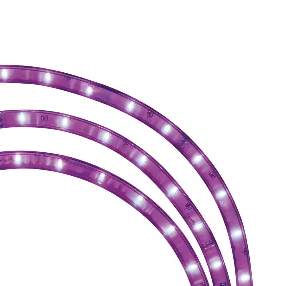 16.4 Ft. RGB Color Changing Dimmable Linkable Plug-In LED Outdoor Rope Light with Remote Control