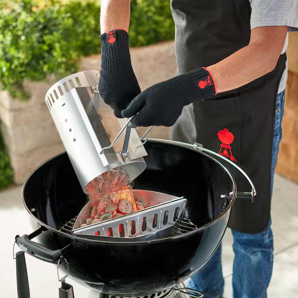12.7 Inch Rapidfire Chimney Charcoal Starter for Use with Charcoal Grills